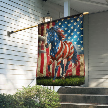 Patriot Horse American Flag MLN5917DTD
