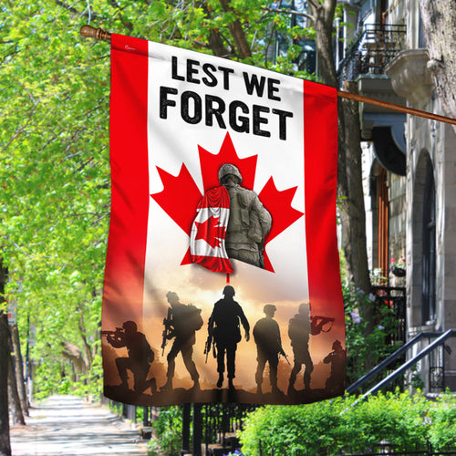 Canadian Veteran Flag Lest We Forget BNN186F