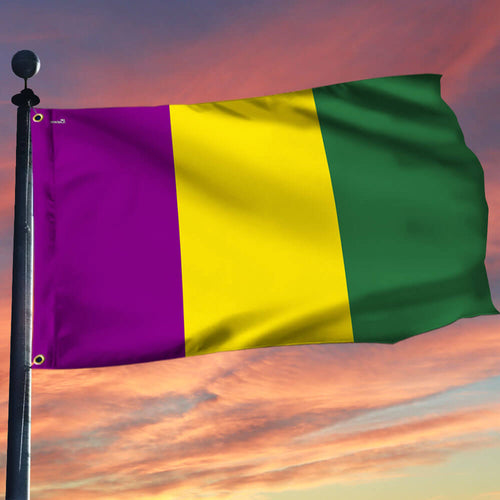 Mardi Gras Grommet Flag TPT2676GF