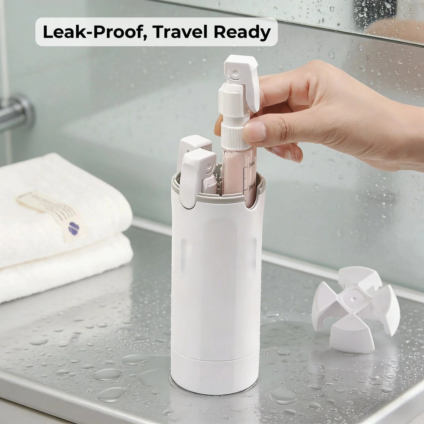 4-in-1 Travel Dispenser Bottle