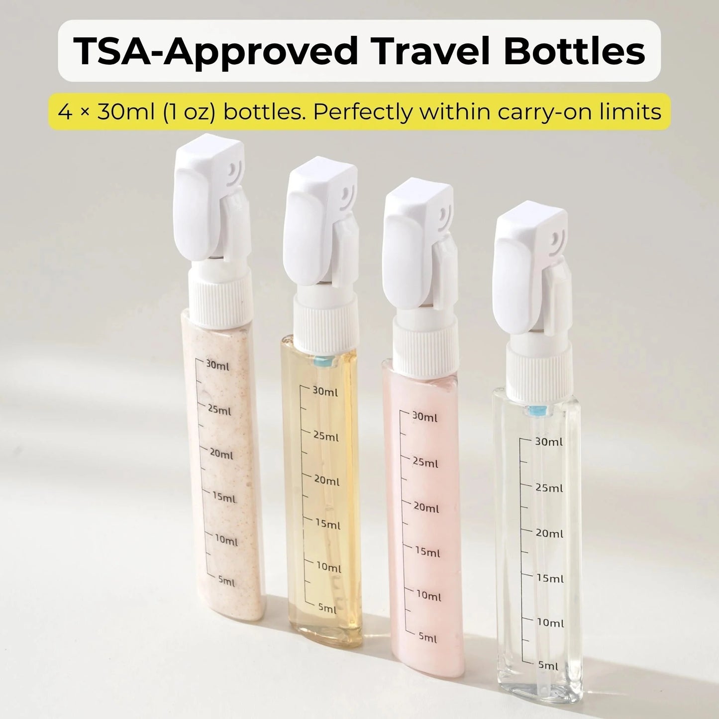 4-in-1 Travel Dispenser Bottle