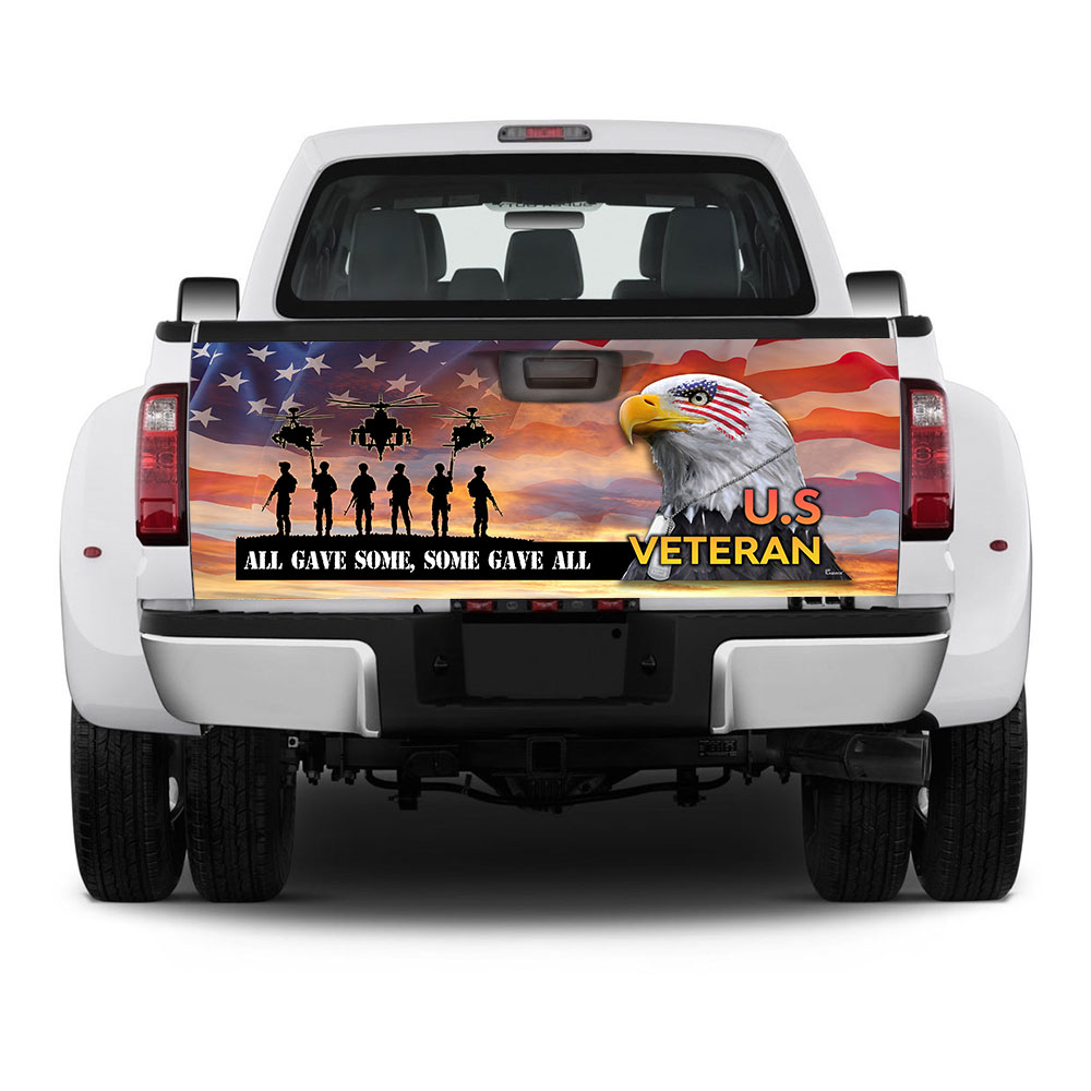 All Gave Some, Some Gave All Veteran Of America Truck Tailgate Decal Sticker Wrap