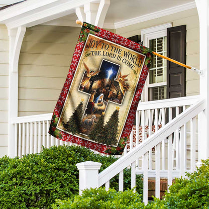 Baby Jesus Christmas FLAGWIX  ™ Joy To The World The Lord Is Come Flag