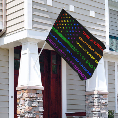 Black Lives Matter Love Is Love Flag