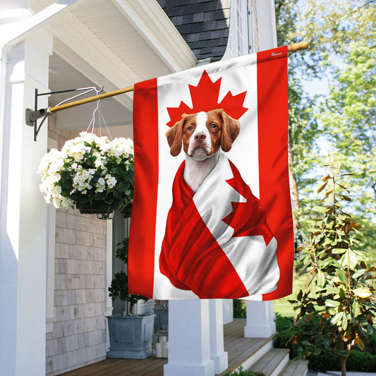 Canadian Dogs Brittany Spaniel Flag TPT2311F