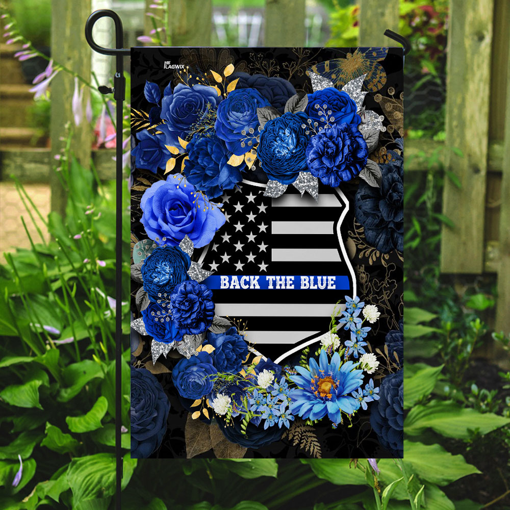 Back The Blue Police Officer Flag