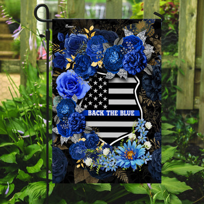 Back The Blue Police Officer Flag
