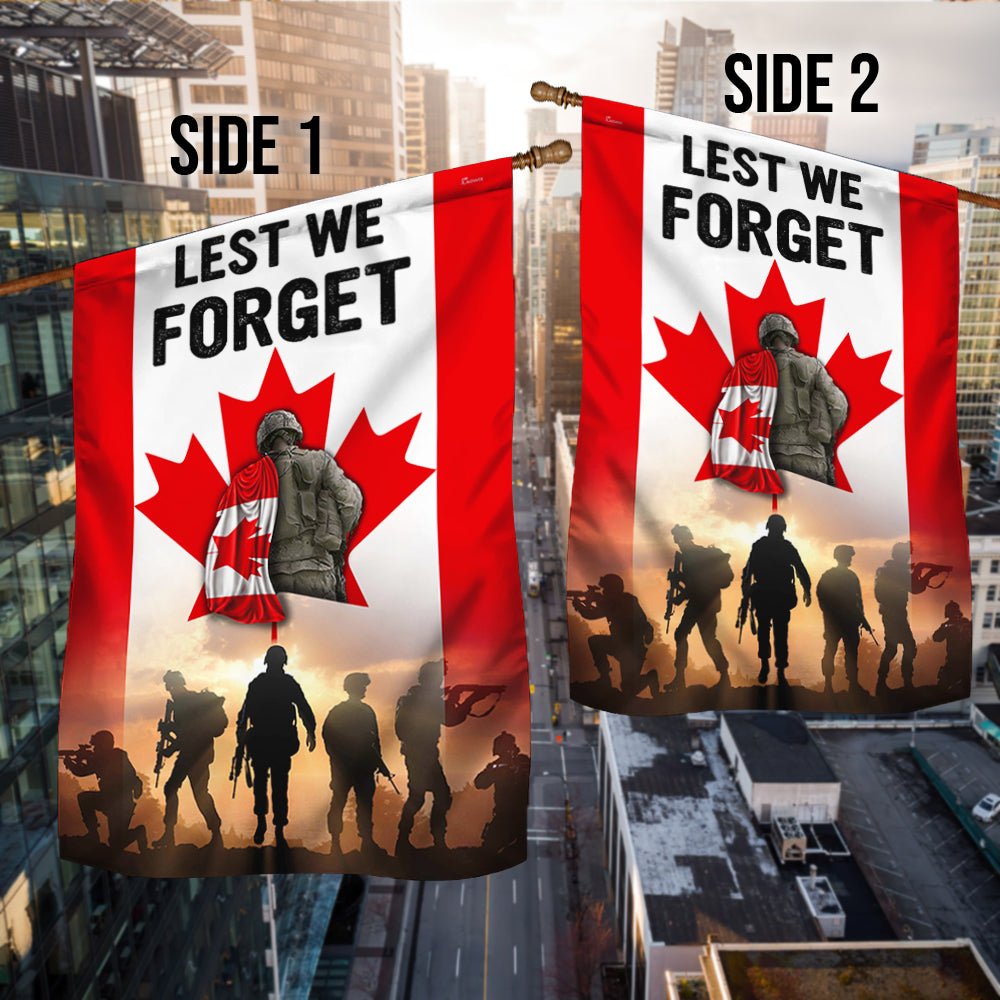 Canadian Veteran Flag Lest We Forget BNN186F
