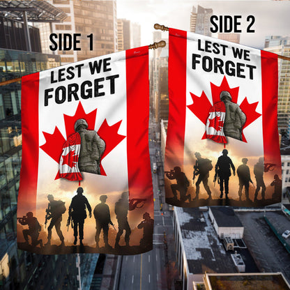 Canadian Veteran Flag Lest We Forget BNN186F
