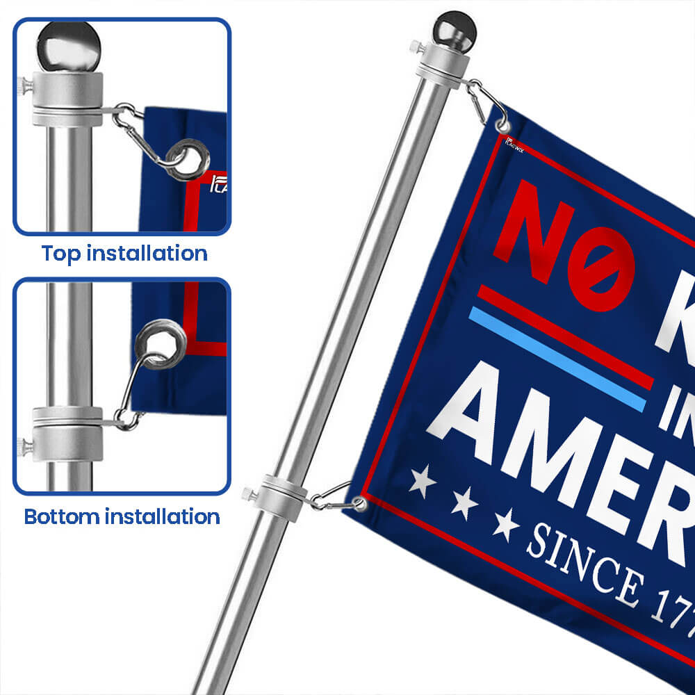 No Kings In America Since 1776 GROMMET FLAG LHB318TNB