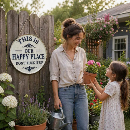 “This Is My/Our Happy Place” Wall Sign