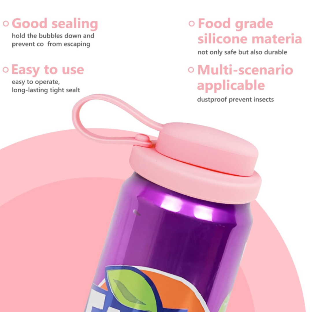 Silicone Can Cover With Straw