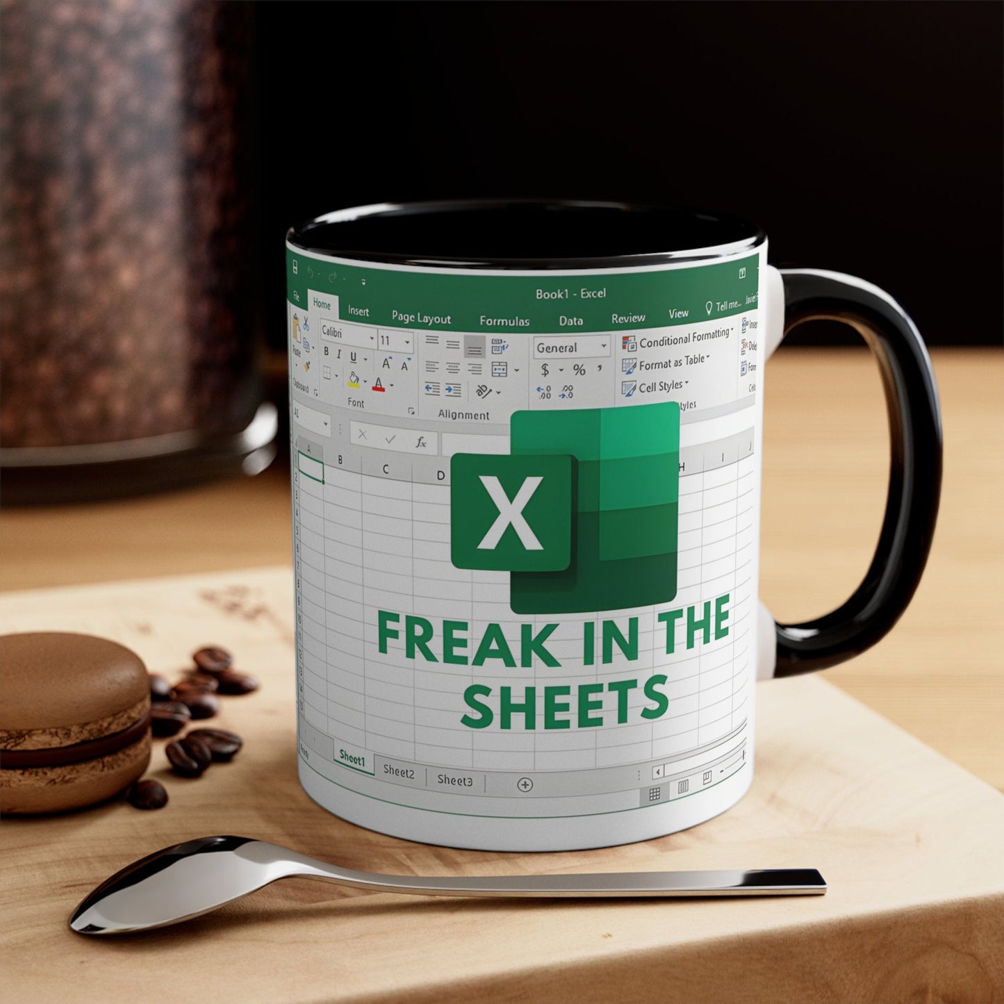 Freak In The Sheets Excel Mug - Funny Coder Gift