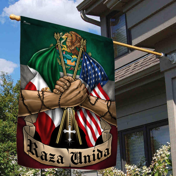 Mexican American Flag THN2179Fv2