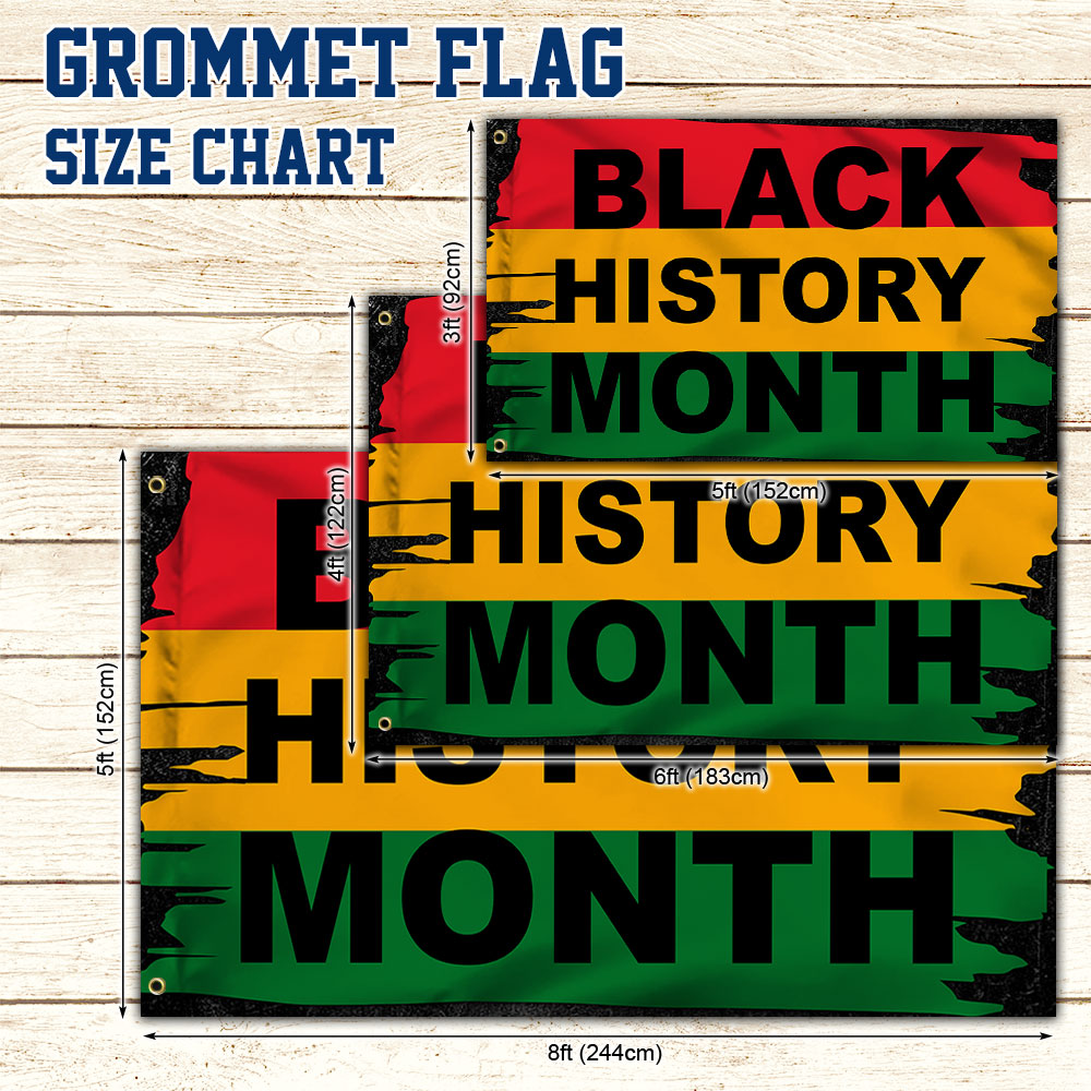 Black History Month Grommet Flag QNK1037GF