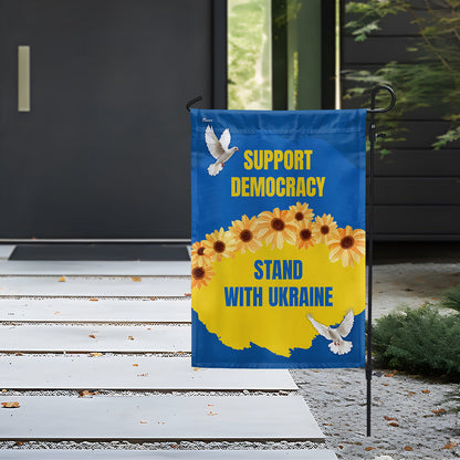 Stand with Ukraine Support Democracy Flag MLN5334PMN