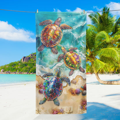 Beach Towel with Sea Turtle LHB130HVN