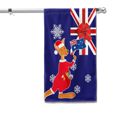 Australia Christmas Kangaroo Claus Merry Christmas Flag  MLN1994F