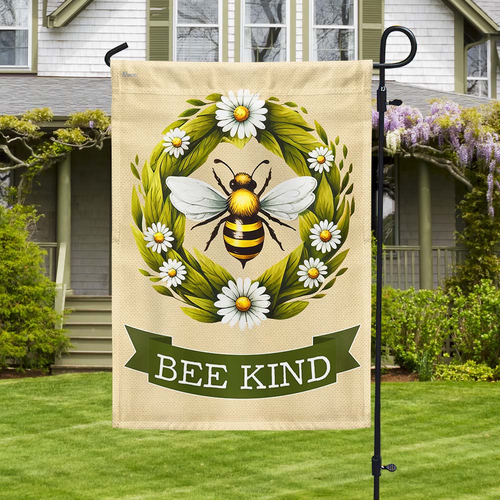 Bee Kind Bee Happy Flag TQN3180F
