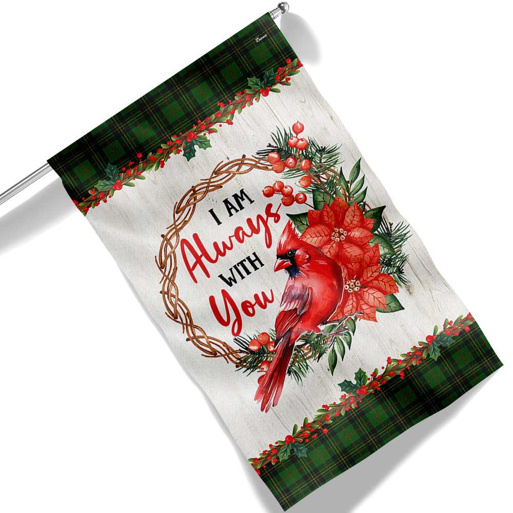 Cardinal I Am Always With You Flag MLN2120F