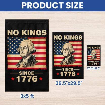 No Kings Since 1776 Flag TQN5646NTH