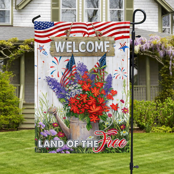 Flagwix American Flag - Happy 4th Of july. Land Of The Free Welcome American Flag TPT927F
