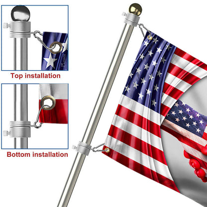 Canadian USA Friendship Grommet Flag QNK1043GFv1