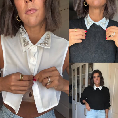 Luxury Rhinestone Detachable Collar