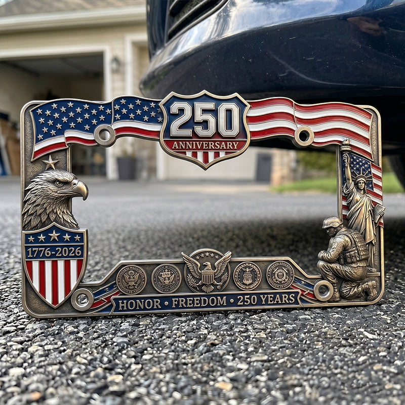 🗽250th Anniversary Commemorative License Plate Frame