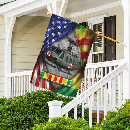 MedEvac Helicopter Never Forget Vietnam War Flag DBD2687Fv3