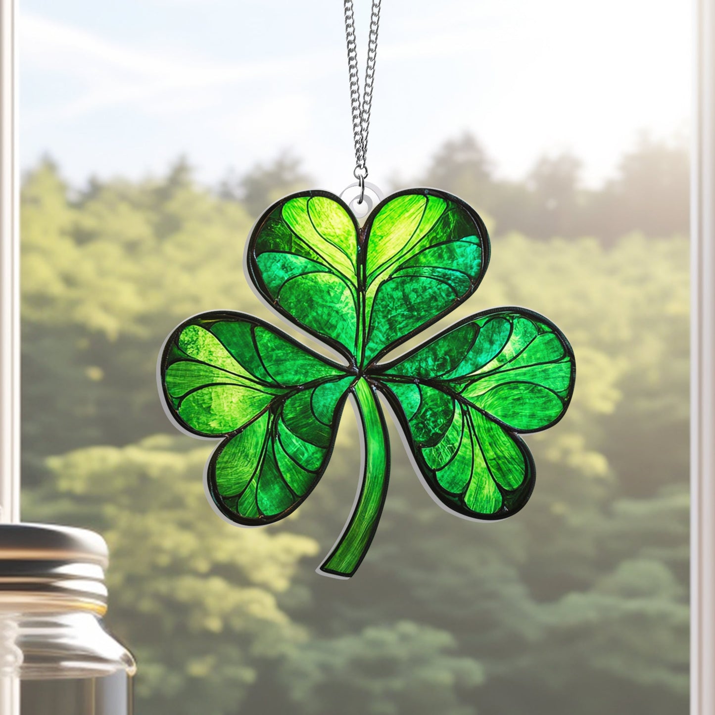 Irish Shamrock St. Patrick's Day Acrylic Suncatcher Hanging TPT2341NGT