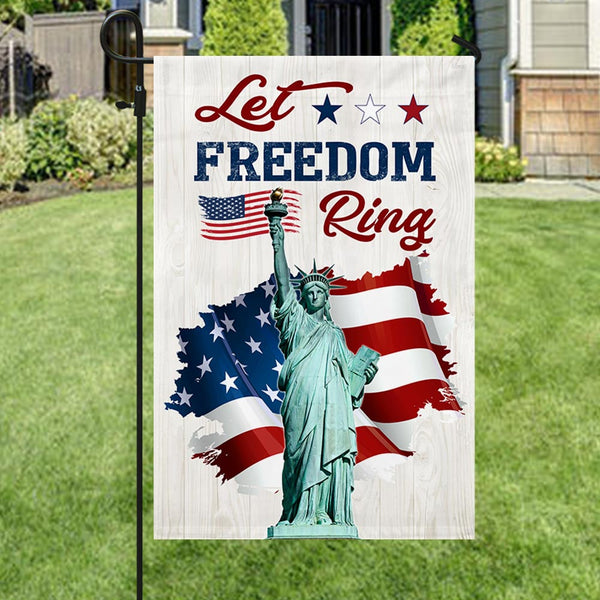 Flagwix American Flag - Let Freedom Ring Happy Independence Day Patriot Flag MLN1347F