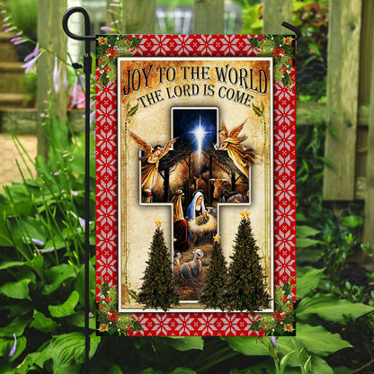 Baby Jesus Christmas FLAGWIX  ™ Joy To The World The Lord Is Come Flag
