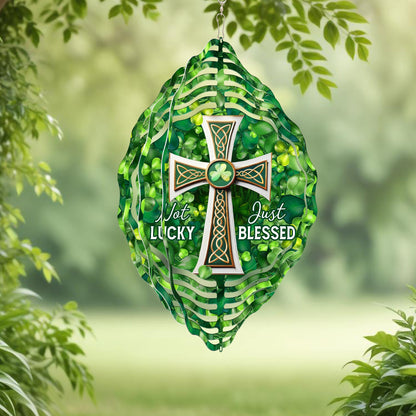 Not Lucky Just Blessed St Patrick’s Day Wind Spinner VTM1048NGT