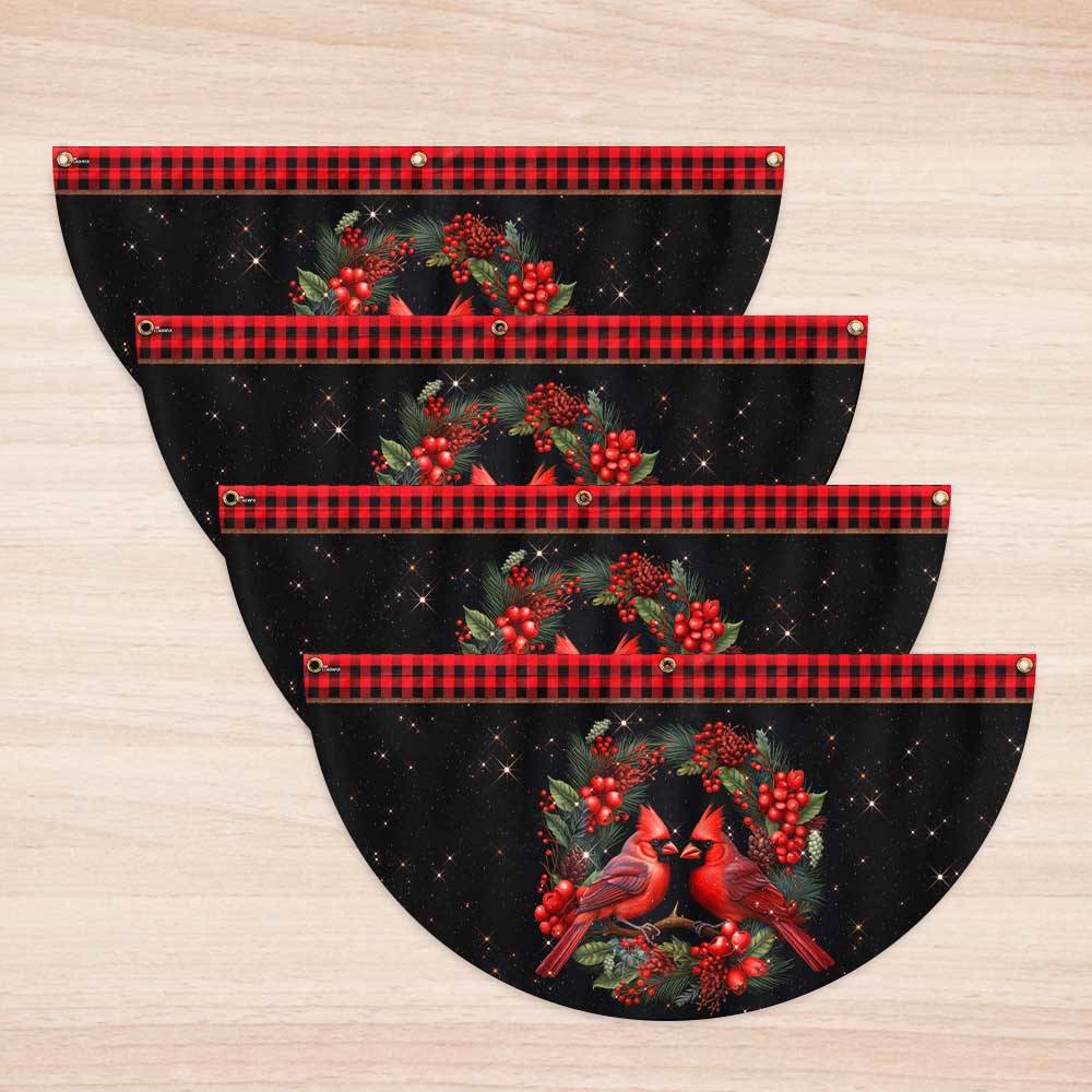 Cardinal Merry Christmas Non-Pleated Fan Flag TQN3753FL