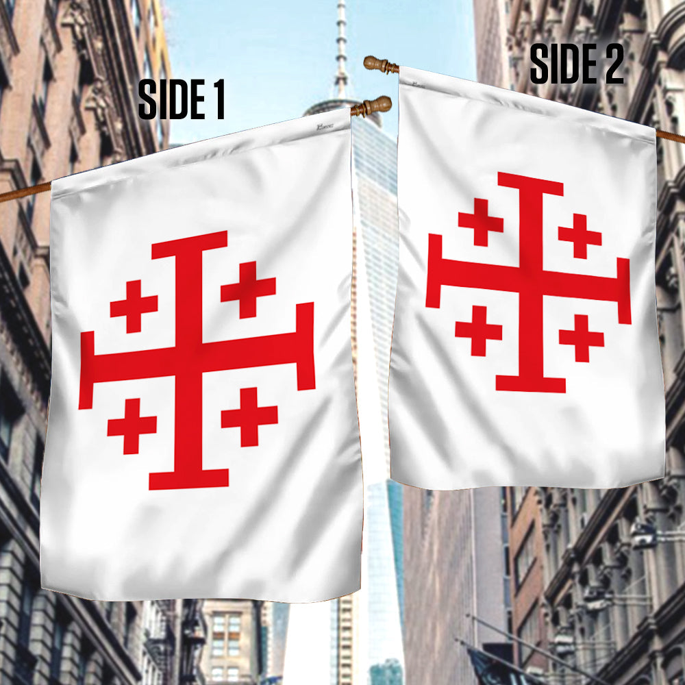 Jerusalem Catholic Cross Flag Crusader Flag TQN4672F