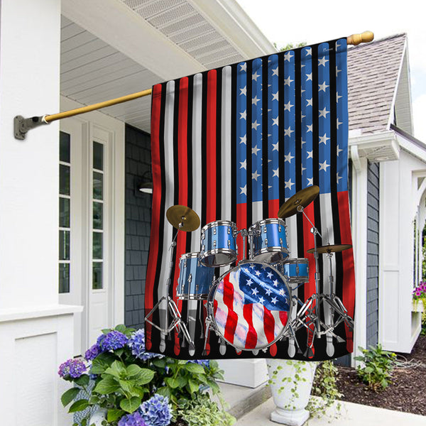 Flagwix American Flag - Drummer. American Patriot. Drum US Flag TPT193F