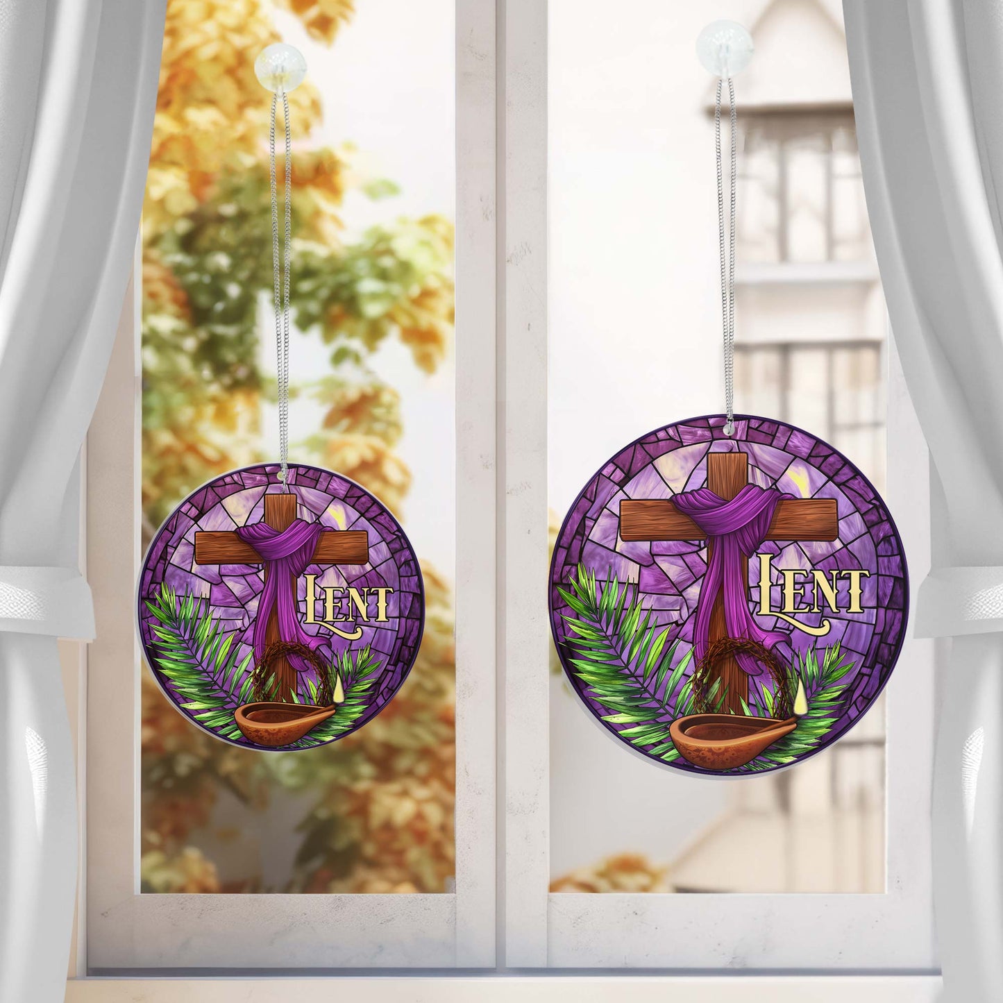 The Season of Lent Easter Acrylic Suncatcher Window Hanging Sign TQN4890HVN