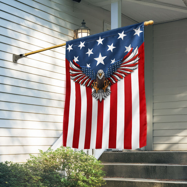 Flagwix American Flag - Patriotic Eagle American Flag TPT1636FPS