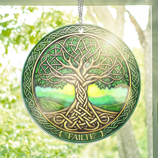 Celtic Tree Of Life Irish Suncatcher Acrylic Hanging TQN3988AS