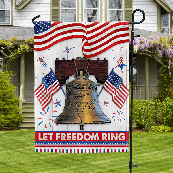 Flagwix American Flag - Let Freedom Ring Independence Day Liberty Bell Flag