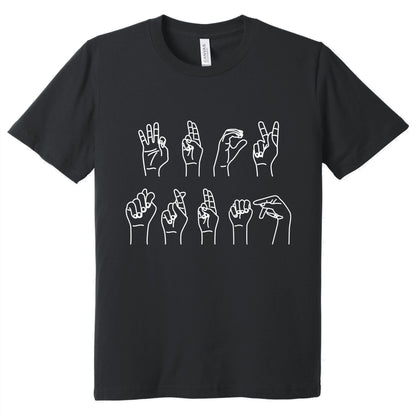 Anti-Trump F*ck Trump Sign Language Shirt TQN5003LTH