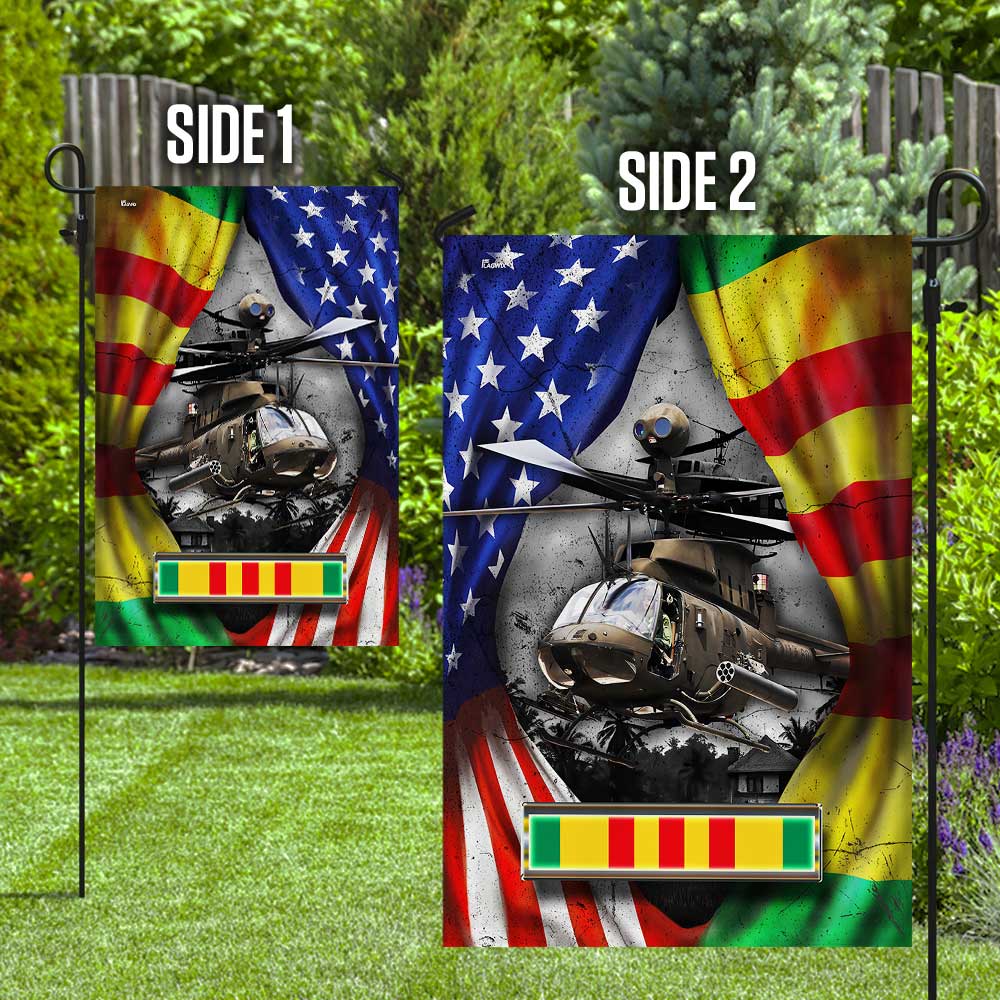 OH-58 Kiowa Never Fotget Vietnam War Flag DBD2687Fv1
