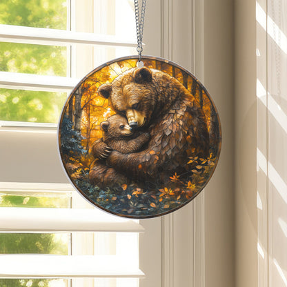 Mama Bear And Cub Mothers Day Acrylic Suncatcher Hanging TQN4873NGT