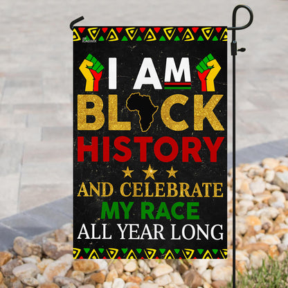 Black Month. Black History African Flag