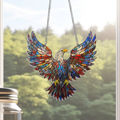 Bald Eagle Suncatcher Acrylic Window Hanging VTM1055PMN