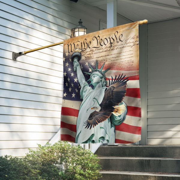 Flagwix American Flag - We The People Patriotic Eagle 4th of july American Flag VTM1319HVN
