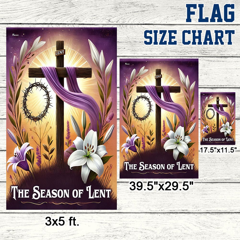 The Season of Lent Christian Cross Flag MLN5199HVN