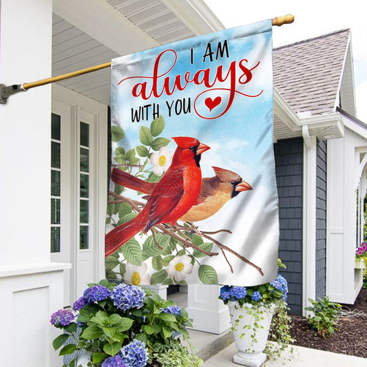 Cardinal I Am Always With You Flag MLN1263F