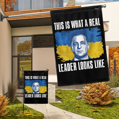 Support Ukraine Flag This Is What A Real Leader Looks Like Flag MLN5333TDH